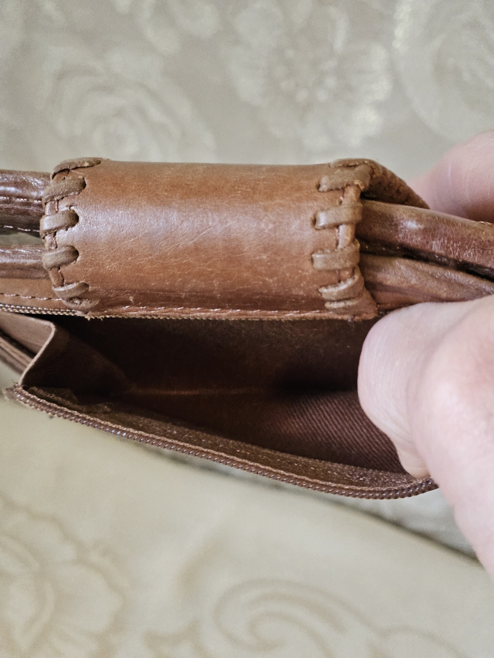 Vintage Fossil Patchwork Leather Wallet - Picture 8 of 9